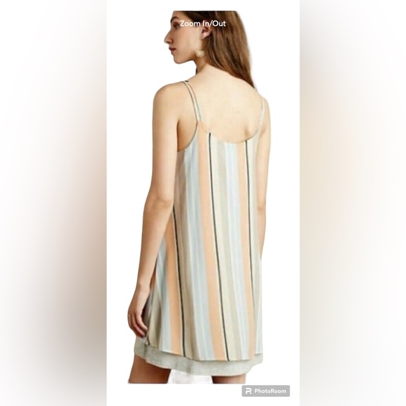 Anthropologie Dolan Left Coast Collection Two layered Strap Shift Dress XS - Picture 4 of 13